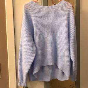 Medium light blue sweater